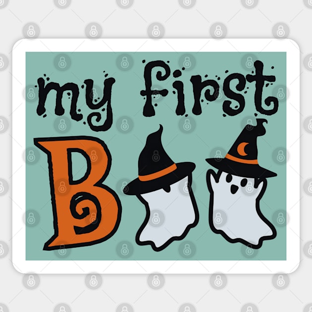 My First Boo Baby Halloween Sticker by Art by Biyan